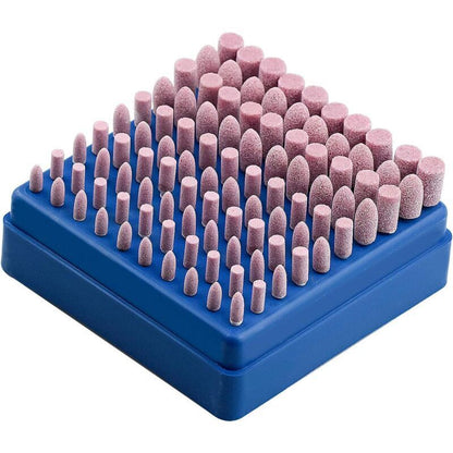 Dremel Rotary Tool Grinding Wheel, 3mm Shank Abrasive Polishing Mounted Stone, 100pcs Compatible with Dremel