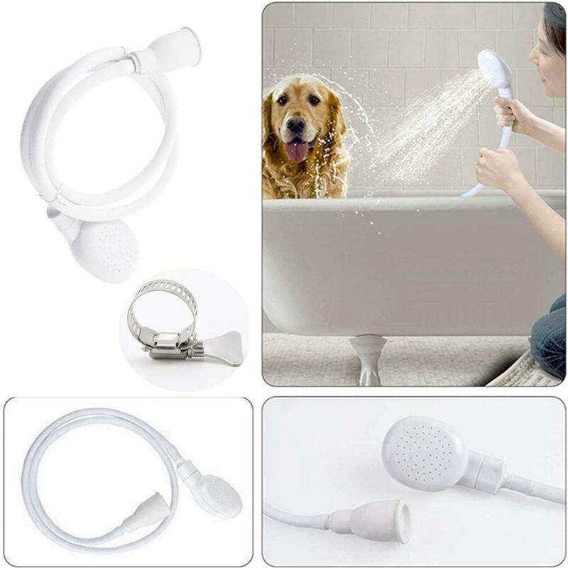 Shower Head for Bathroom Sink Mixer Hose Quick Connect Compatible with Children and Pets Shampoo Basin - Image 3