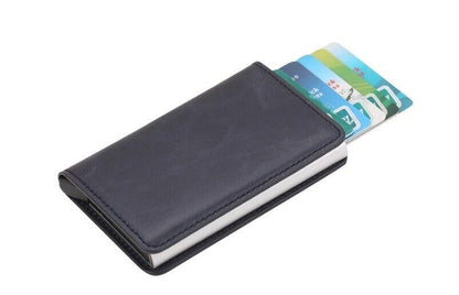 RFID NFC Card Holder Dark Blue Wallet with Protection Security Blocking - Image 2