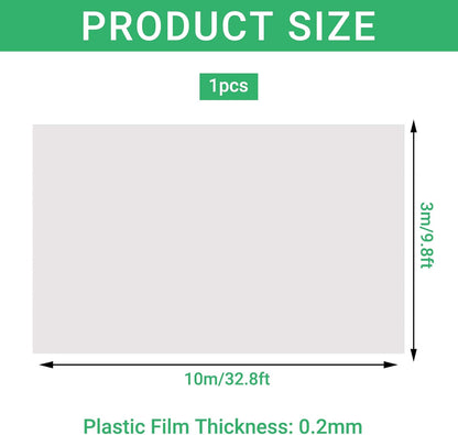 (Special Offer) 2x6m Polyethylene Greenhouse Film, Transparent, Extra Thick Garden Film for Foil Tunnels 10 m - Image 2