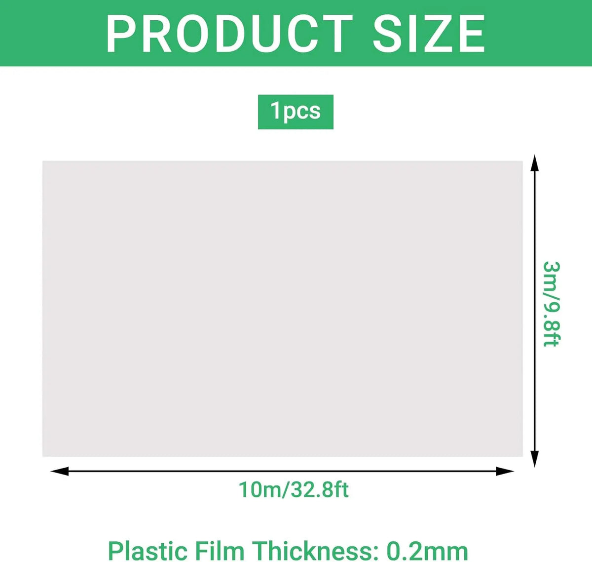 (Special Offer) 2x6m Polyethylene Greenhouse Film, Transparent, Extra Thick Garden Film for Foil Tunnels 10 m - Image 2