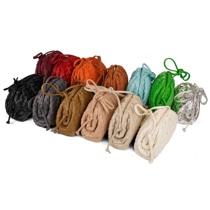 Cloud Backpack 2024 New Style Bag Ladies Cow Leather Crinkle Dumpling Bag Ladies Handbag Shoulder Bag MJ51 Wine Red 22*9*14cm - Image 5