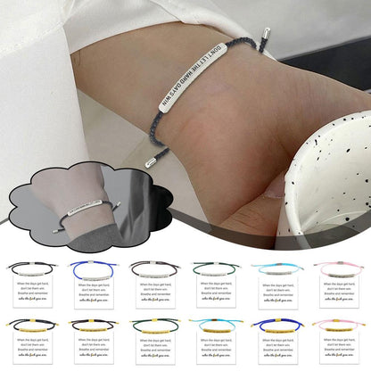 Don't Let the Tough Days Win Bracelet for Women and Men, Inspirational Black onesize - Image 5