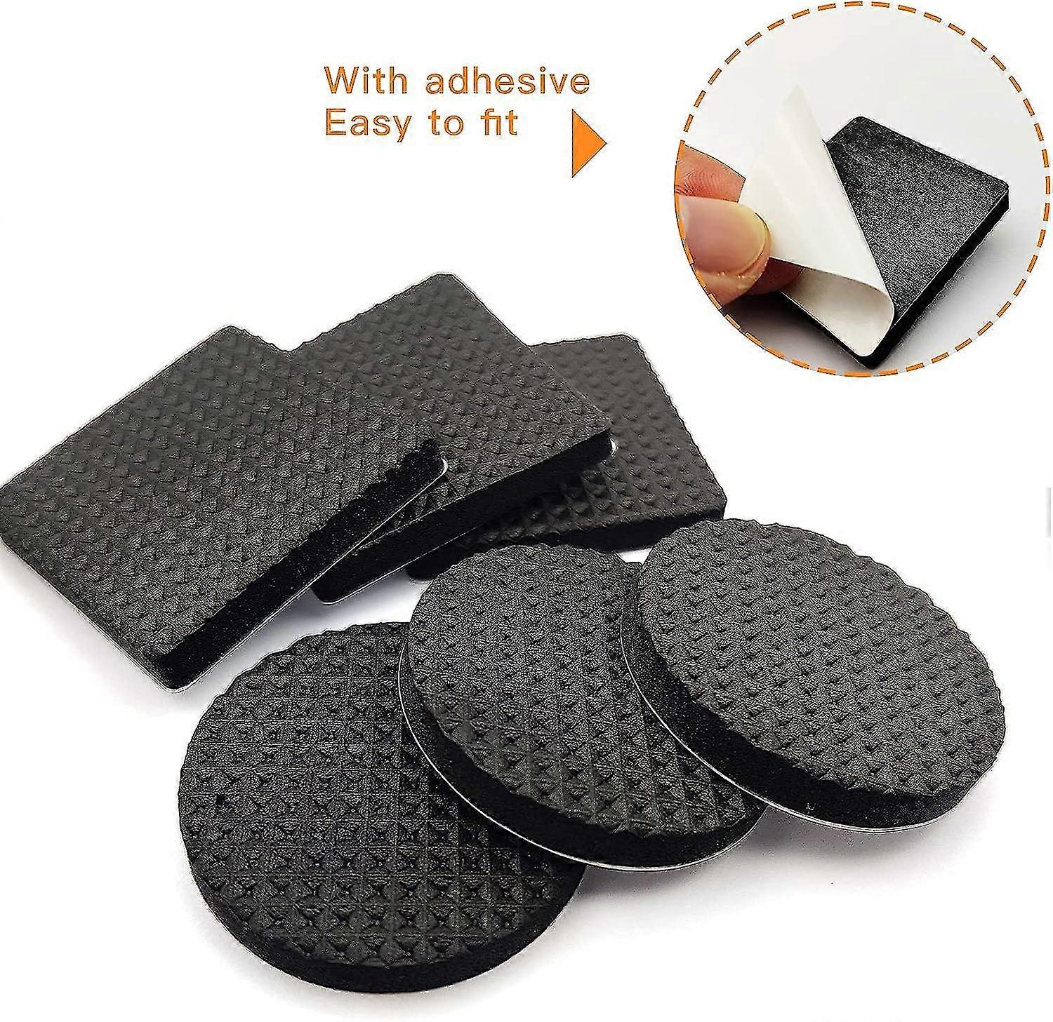 Non-Slip Rubber Pads 60 Pieces Self-Adhesive Furniture Protectors for Wooden Floors Tables Chairs Bed Legs - Image 4