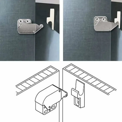Mini Latches with Spring, 6 Pcs Cabinet Locks Compatible with Kitchen Cabinet Door - Image 5
