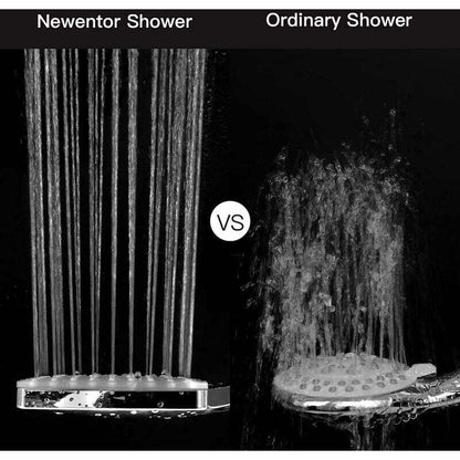 DEBUNS High Pressure Shower Head, Large Square with One-Hand Control, 6 Shower Modes, Chrome - Image 5