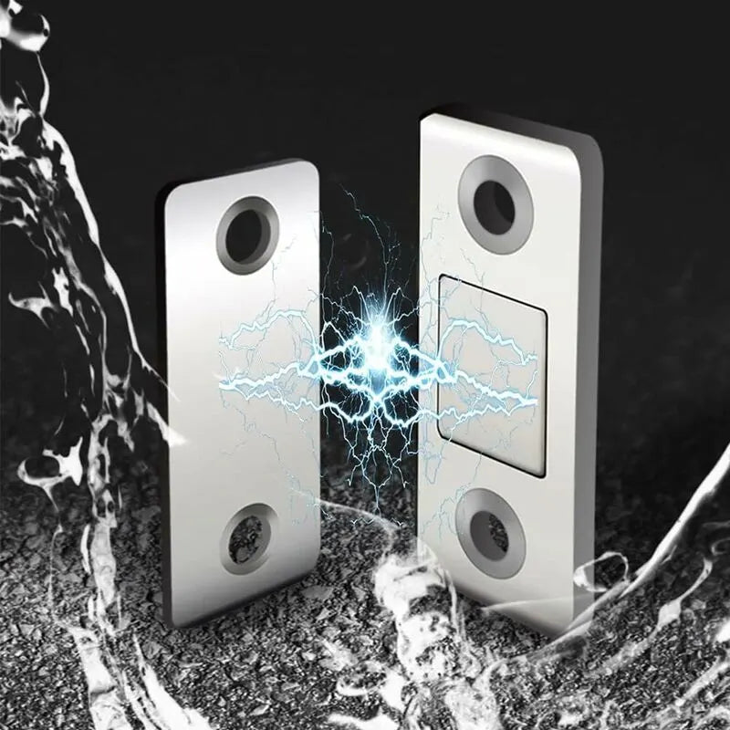 4/8-pack Self-Adhesive Magnetic Cabinet Door Catches Stainless Steel Magnet Lock for Kitchen Cabinet Magnetic Closing Drawer Cupboard Door Lock. - Image 2