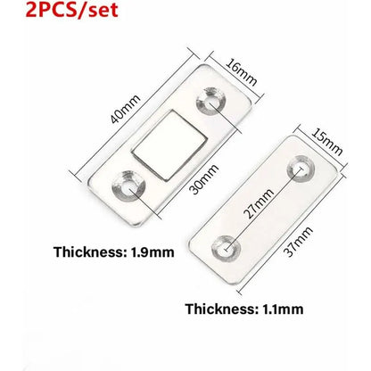 4/8-pack Self-Adhesive Magnetic Cabinet Door Catches Stainless Steel Magnet Lock for Kitchen Cabinet Magnetic Closing Drawer Cupboard Door Lock. - Image 5