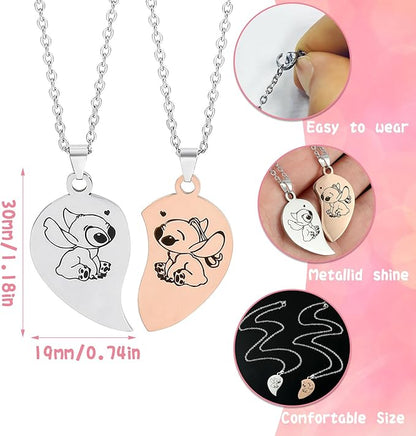 Party Stitch Necklace, Stitch Gift Jewelry, Stainless Steel Necklace - Image 2