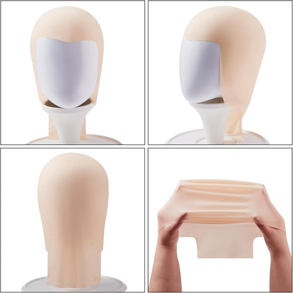 Halloween Bald Wig Latex Bald Wig For Men Women Halloween Costumes, Bald Wig Hat For Adults Costume Halloween Makeup Costume Accessories - Image 4