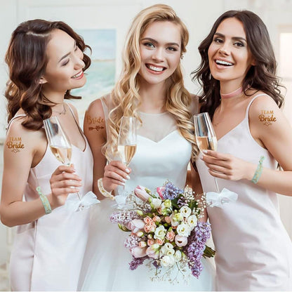 Party Sunglasses Heart Shaped Sunglasses, Bride to Be Heart Glasses Set, JGA Glasses Team Bride Bracelet, Bride Tattoo Stickers Tz-black - Image 7