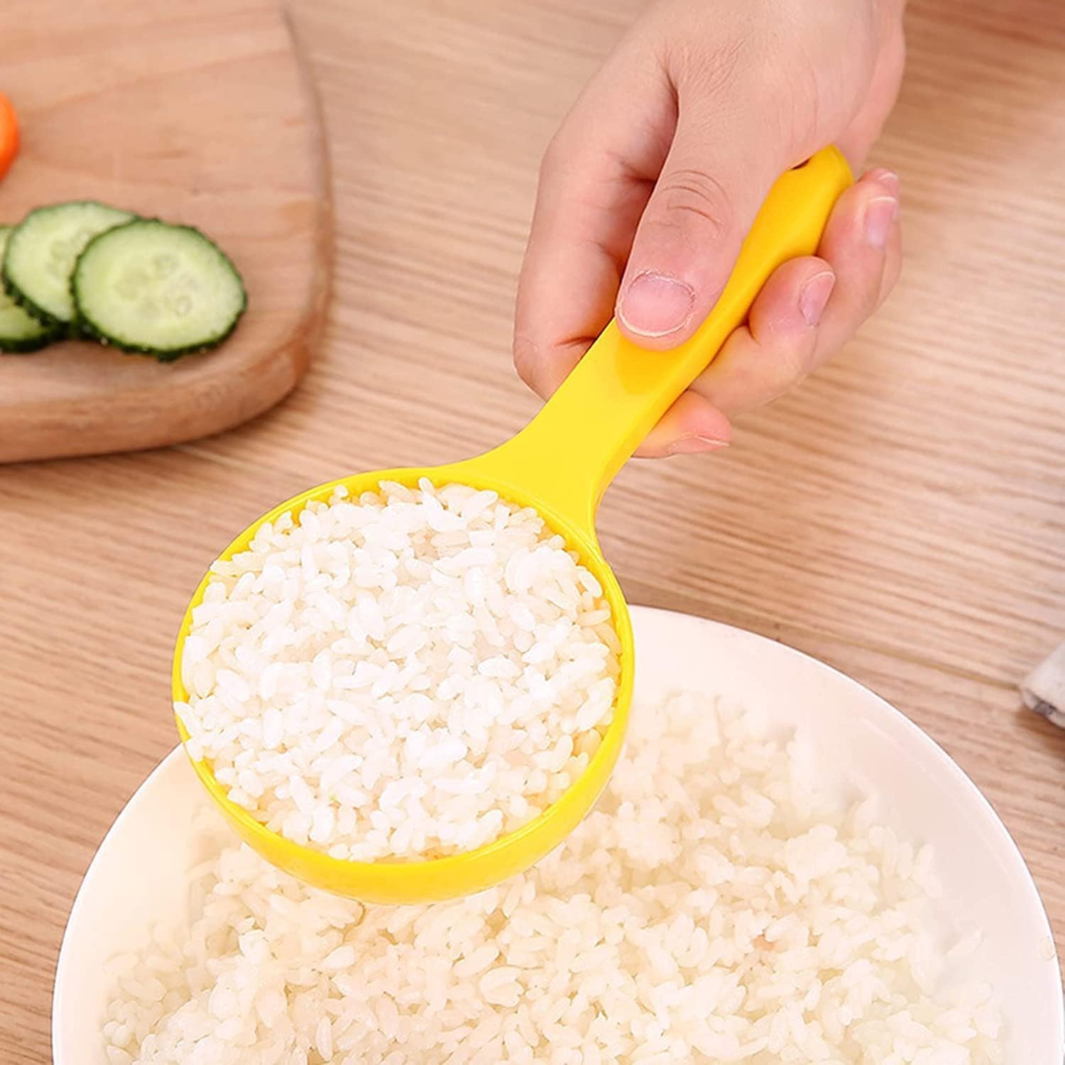 Yellow Non-stick Rice Ball Scoop Mold and Sushi Mold Spatula Kitchen Utensil - Image 2