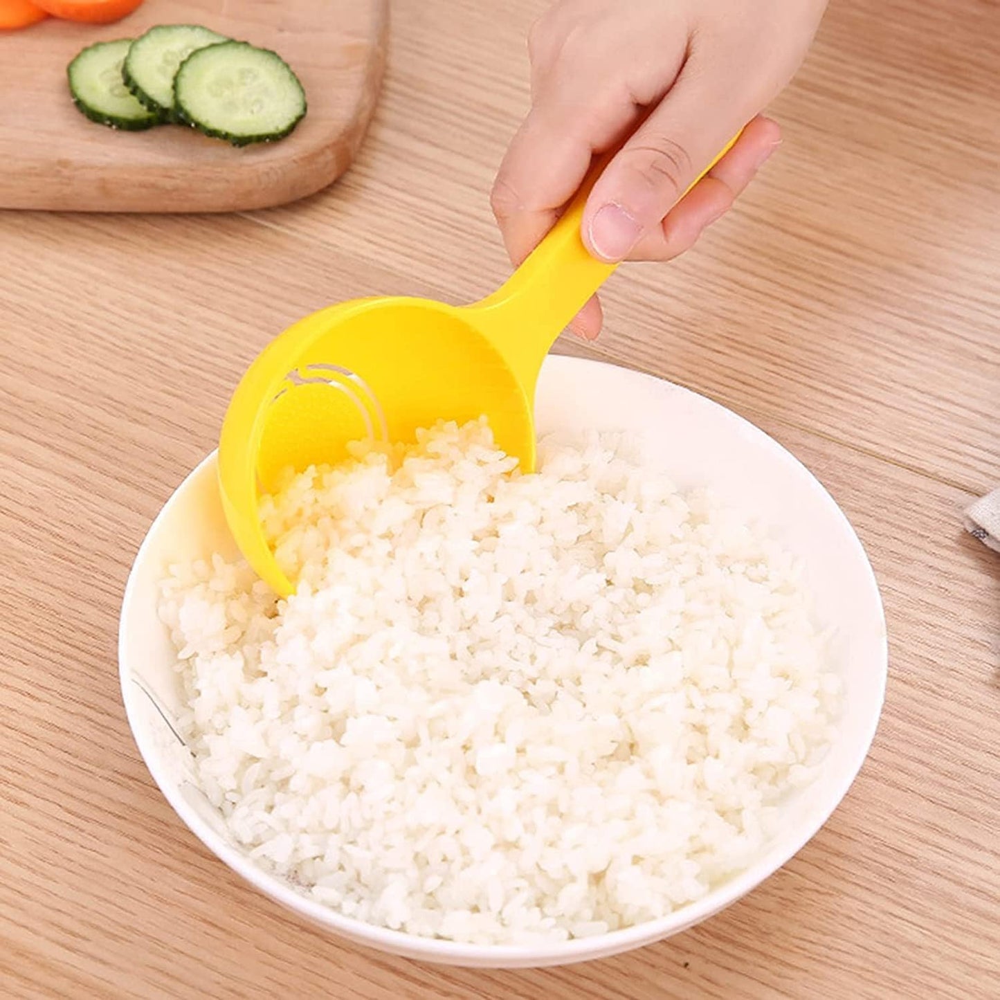 Yellow Non-stick Rice Ball Scoop Mold and Sushi Mold Spatula Kitchen Utensil - Image 4