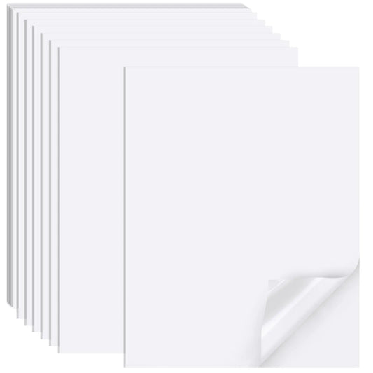 Printable Sticker Paper for Inkjet Printers, 50 Sheets A4 Matte Sticker Paper for Printers, Full Sheet Labels, Sticker Paper