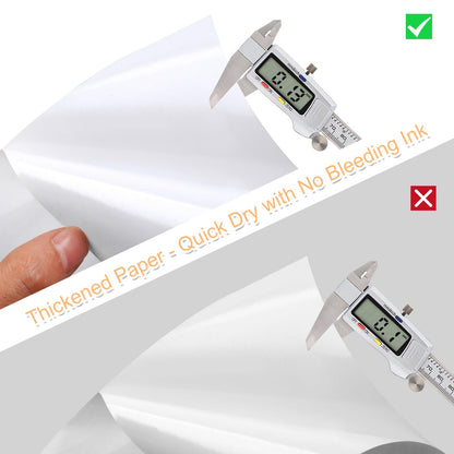 Printable Sticker Paper for Inkjet Printers, 50 Sheets A4 Matte Sticker Paper for Printers, Full Sheet Labels, Sticker Paper - Image 4