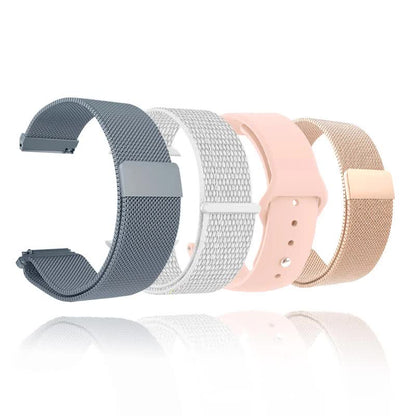 Metal Bracelet 22mm Silver for Garmin Vivoactive 3 4 4s Venu 2 2s SQ Forerunner 645 Compatible with Garmin - Image 2