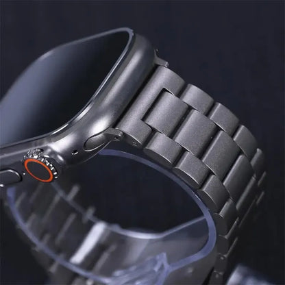 Compatible with Apple Watch Band Stainless Steel Metal Bracelet Series 9 8 7 6 5 49mm 45mm 44mm 42mm Starlight - Image 4