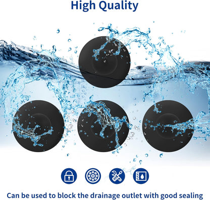 4-Pack Pool Wall Plug Replacement Parts - Above Ground Pool Filter Pump Filter Hole Plug Compatible with Intex and Bestway - Image 3