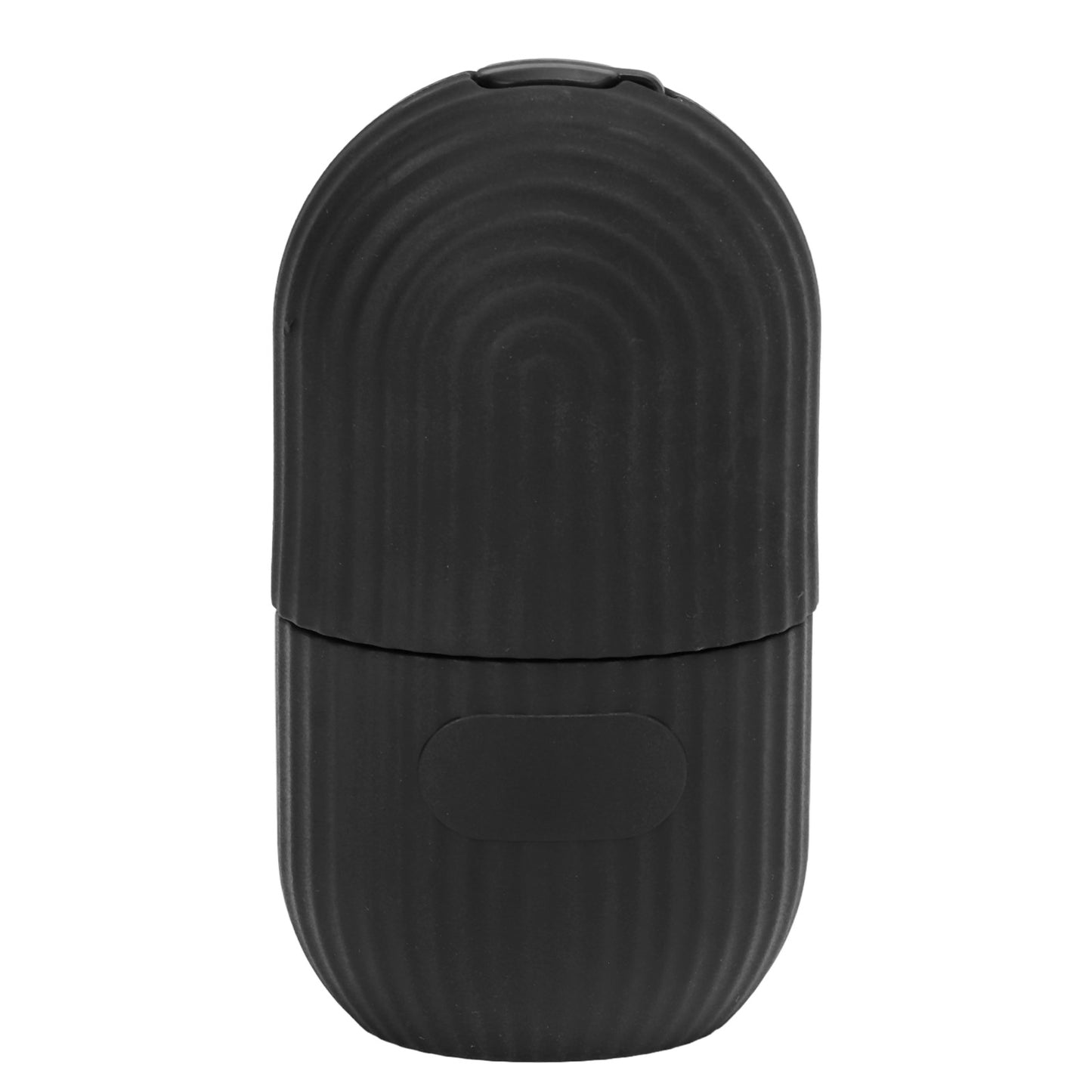 Ice Facial Roller Cold Ice Mold Holder Silicone Reusable for Facial Beauty DIY Facial Care Black Striped Black - Image 2