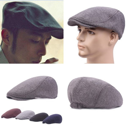 Unisex Cotton Beret - Soft Casual Solid Color Cap for Men and Women with Compatible with Apple Compatibility, White, One Size - Image 2