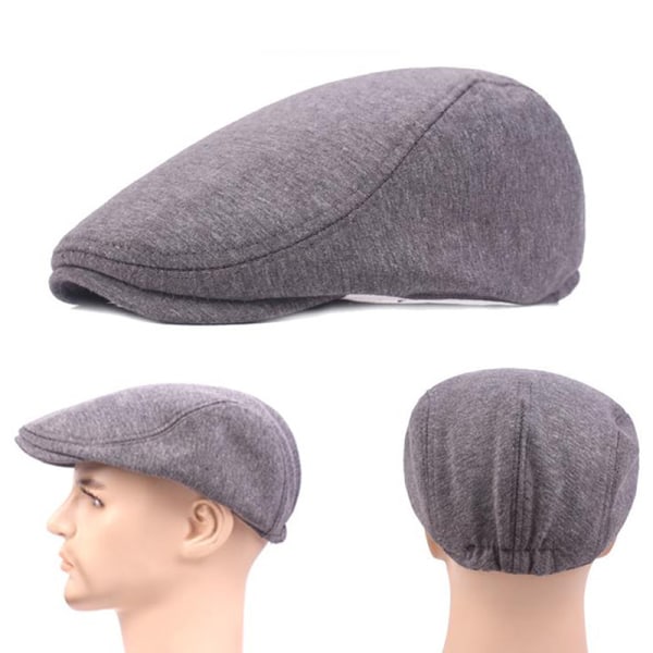 Unisex Cotton Beret - Soft Casual Solid Color Cap for Men and Women with Compatible with Apple Compatibility, White, One Size - Image 5