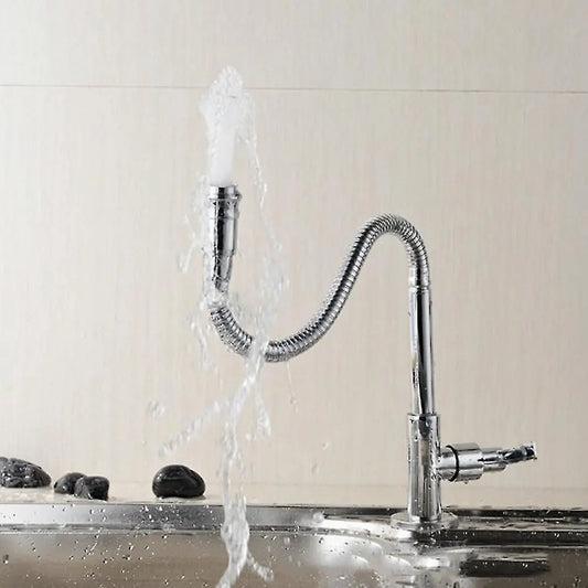 Outdoor Faucet - 360° Kitchen Mixer Flexible Neck Laundry Room Faucet Bar Garden Outdoor Faucet - Image 4