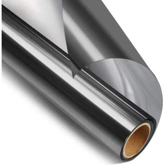 One-way mirror film Window film Sun protection Glass sticker - Special offer - Black Silver 40x300 cm Black-silver Black-silver 40x300 cm Black-silver 40x300 cm - Image 2