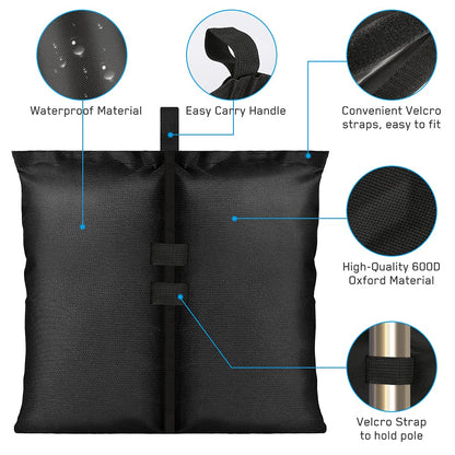 4-pack tent weights sandbags, heavy foot bag for legs - Image 3
