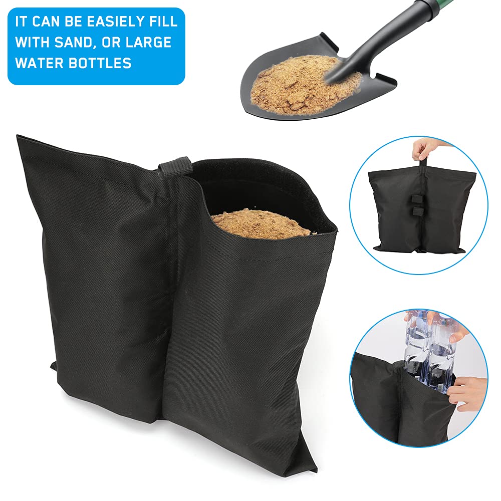 4-pack tent weights sandbags, heavy foot bag for legs - Image 5