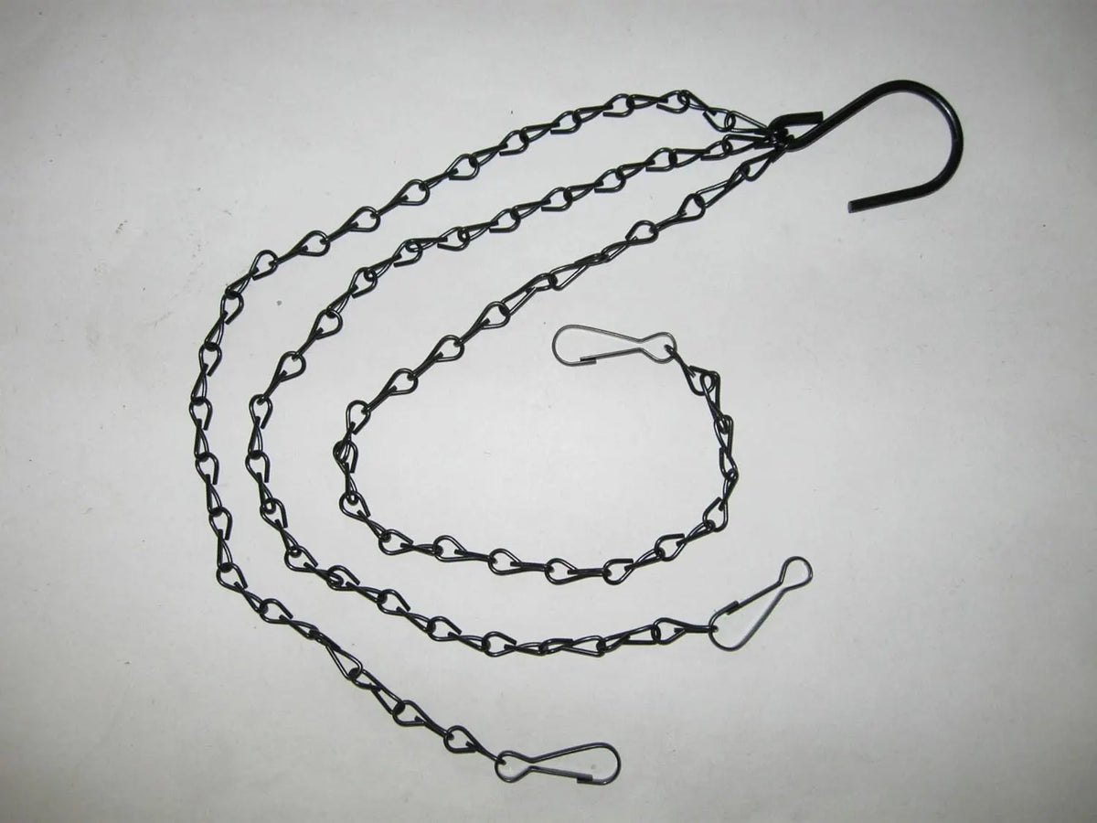 3-Pack Hanging Chain Set, Replacement Chain, Metal, Hanging Basket, Chains, Garden, Flower Pot, Plant Hanger with Clips and Hooks for Bird Feeders - Image 5