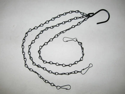 3-Pack Hanging Chain Set, Replacement Chain, Metal, Hanging Basket, Chains, Garden, Flower Pot, Plant Hanger with Clips and Hooks for Bird Feeders - Image 5