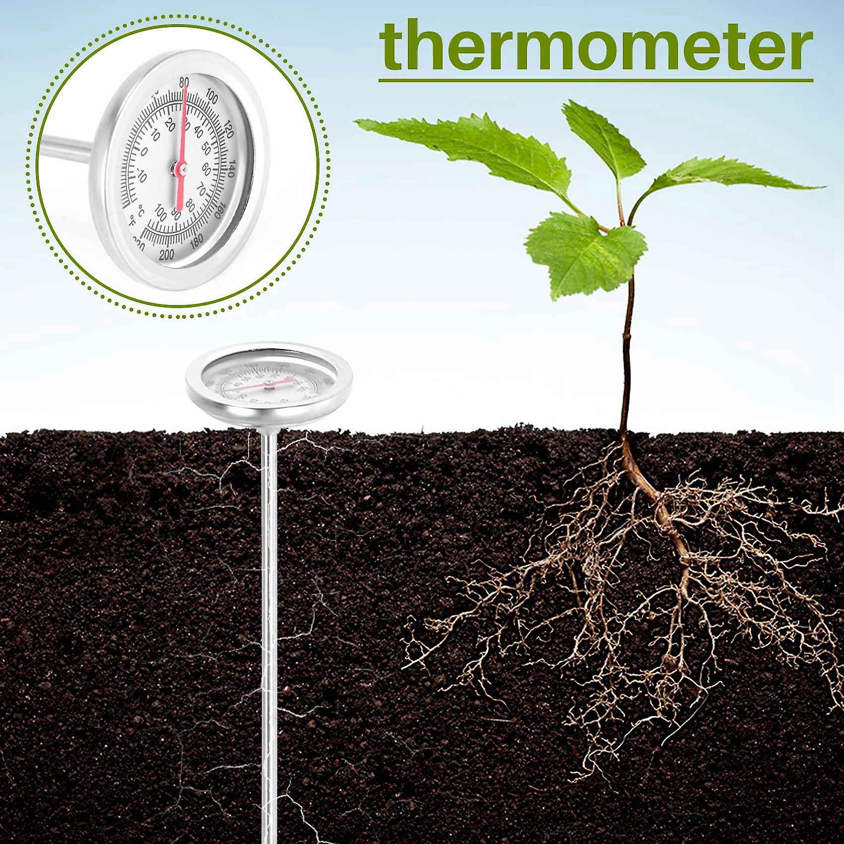 Compost soil thermometer 50 cm length stainless steel - Image 2
