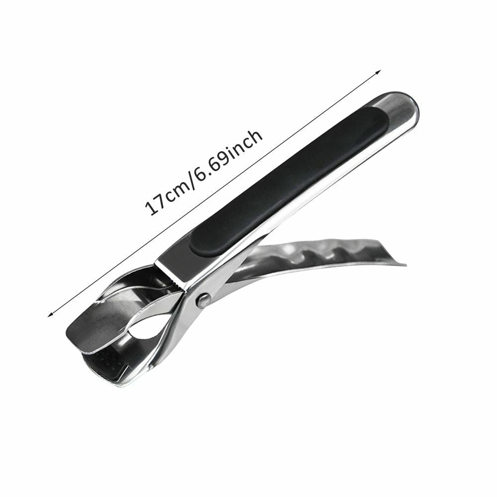 2pcs Air Fryer Camping Tools Anti-scald Tongs Pan Gripper Pot Clip Bowl Clip Black - Image 5