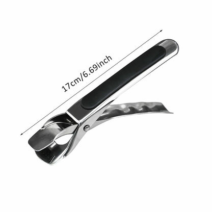 2pcs Air Fryer Camping Tools Anti-scald Tongs Pan Gripper Pot Clip Bowl Clip Black - Image 5