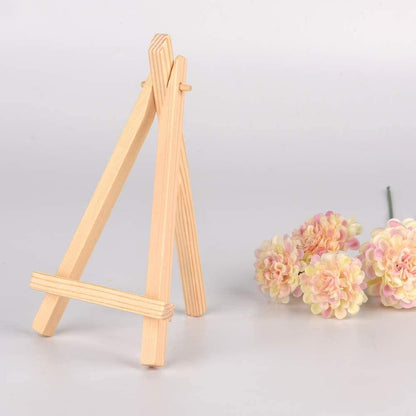 10 pcs Mini Easels 9x16 cm Wooden Display Stands Compatible with Photo Memo Place Card Holder - Image 2