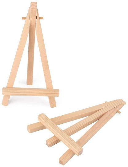 10 pcs Mini Easels 9x16 cm Wooden Display Stands Compatible with Photo Memo Place Card Holder - Image 4