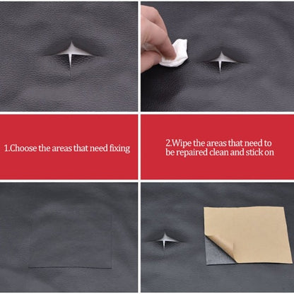 Leather Repair Patch Self-Adhesive Sofa Fix Red 35x137cm - Image 5