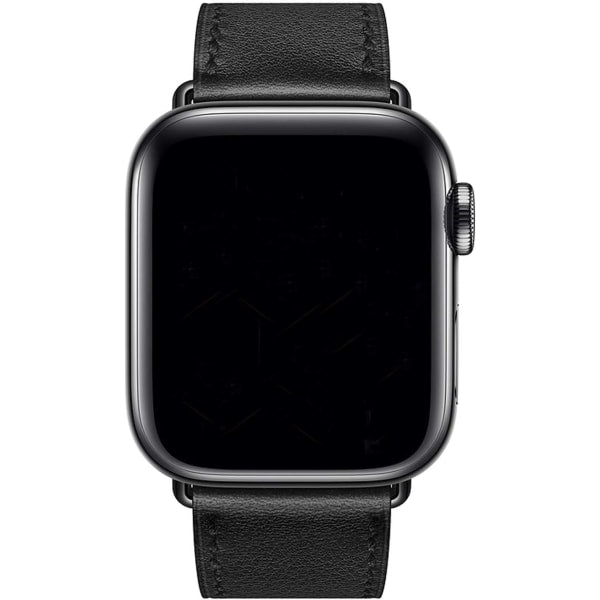 Compatible with Apple Watch Strap 38mm 40mm 41mm Leather Black Brown - Image 4