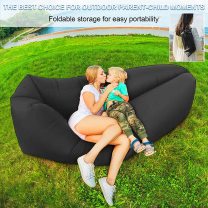 Portable Inflatable Air Lounger with Carry Bag for Beach - Image 4