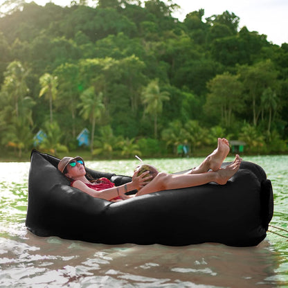Portable Inflatable Air Lounger with Carry Bag for Beach - Image 5
