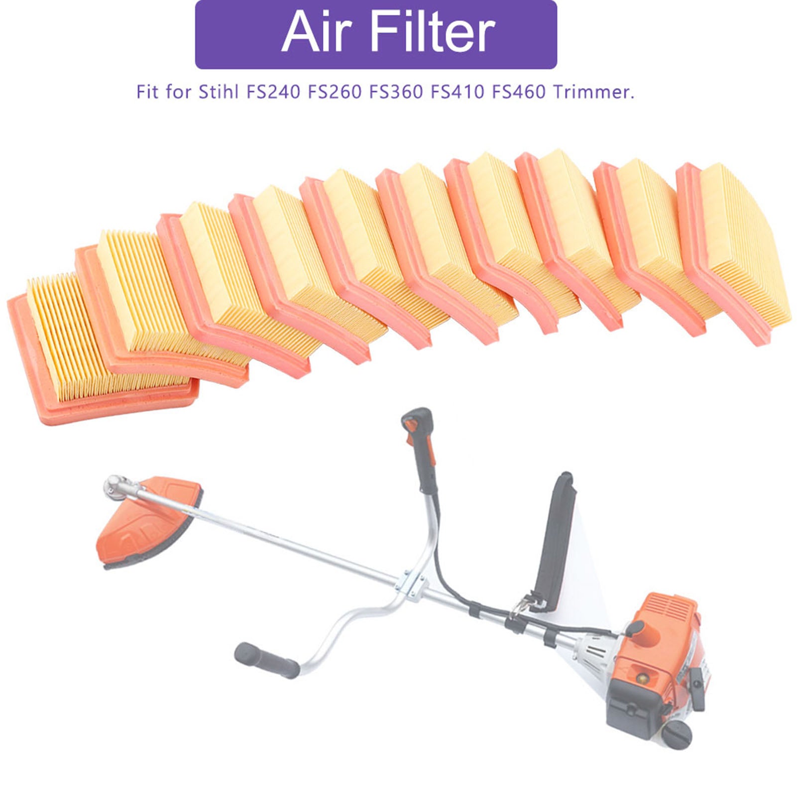 10 X Air Filter for Stihl FS410 FS460 FS240 FS260 FS360 Trimmer - Image 3