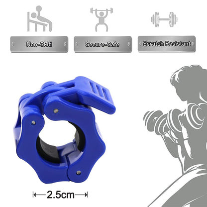 2 pcs Gym Barbell Clamps Quick Release Barbell Collar Clamps for - Image 5