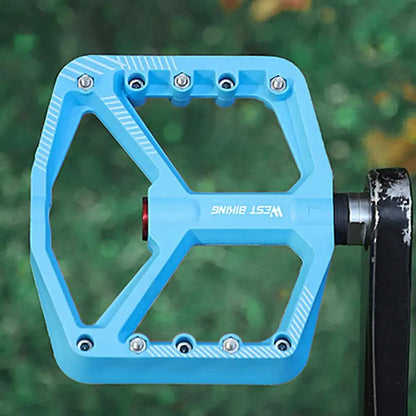 1 pair of wide pedals with non-slip surface and repair function, blue - Image 2