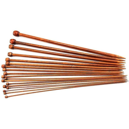 Bamboo Chopsticks Set Single Pointed Carbonated 2mm-10mm 36pcs - Image 2