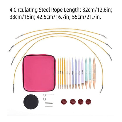 13 pairs of interchangeable needles, circular needles with 2.75 mm–10 mm - Image 4