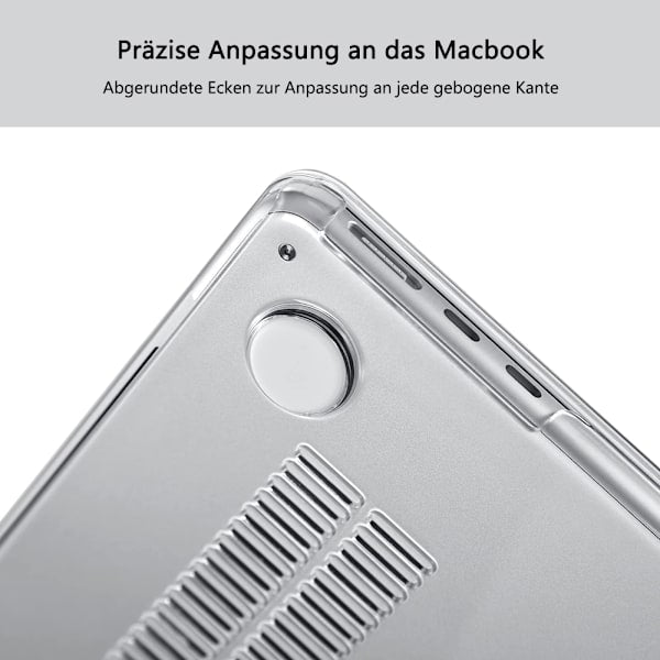 Case compatible with NEW MacBook Air 13.6 inch M2 A2681, 2022 release, ultra-thin smooth hard shell protective case, crystal clear - Image 3