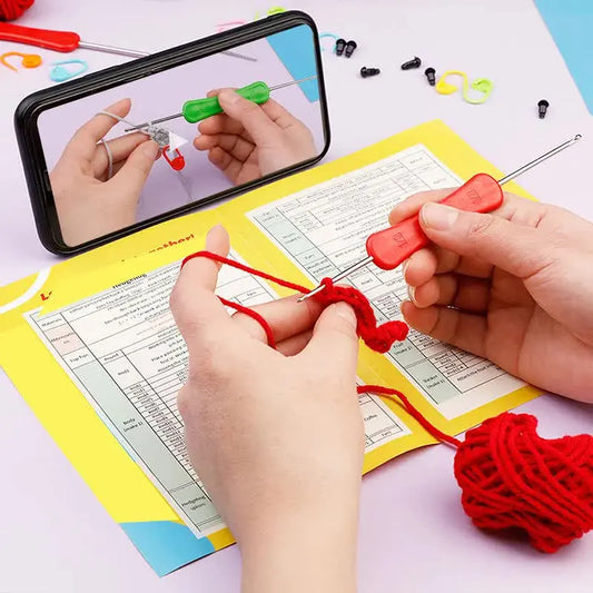 4-Piece DIY Crochet Kit for Animals with Hand Knitting Yarn, Needles, Plush Doll, Easy for Beginners, Includes Enough Yarn and Hook Accessories - Image 4