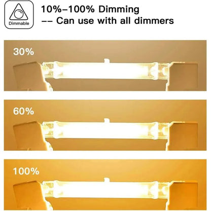 R7S Halogen Bulb 5 Pack 118mm 200W 230V Dimmable for Construction Floodlights Landscape and Living Room Lighting - Image 2
