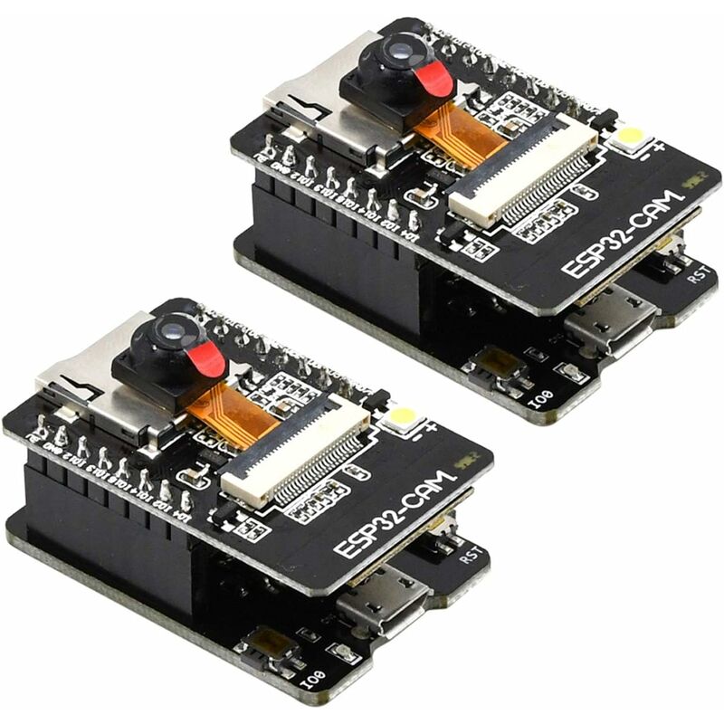 ESP32-CAM-MB ESP32 Dual-Core Bluetooth WiFi Development Board with Camera and TF Card Module 2pcs - Image 2