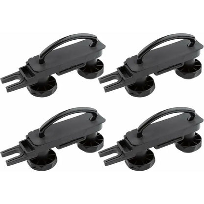 Universal Roof Box Brackets 4 pcs U-Shaped Mounting Brackets Inner Width with 8 Lock Nuts